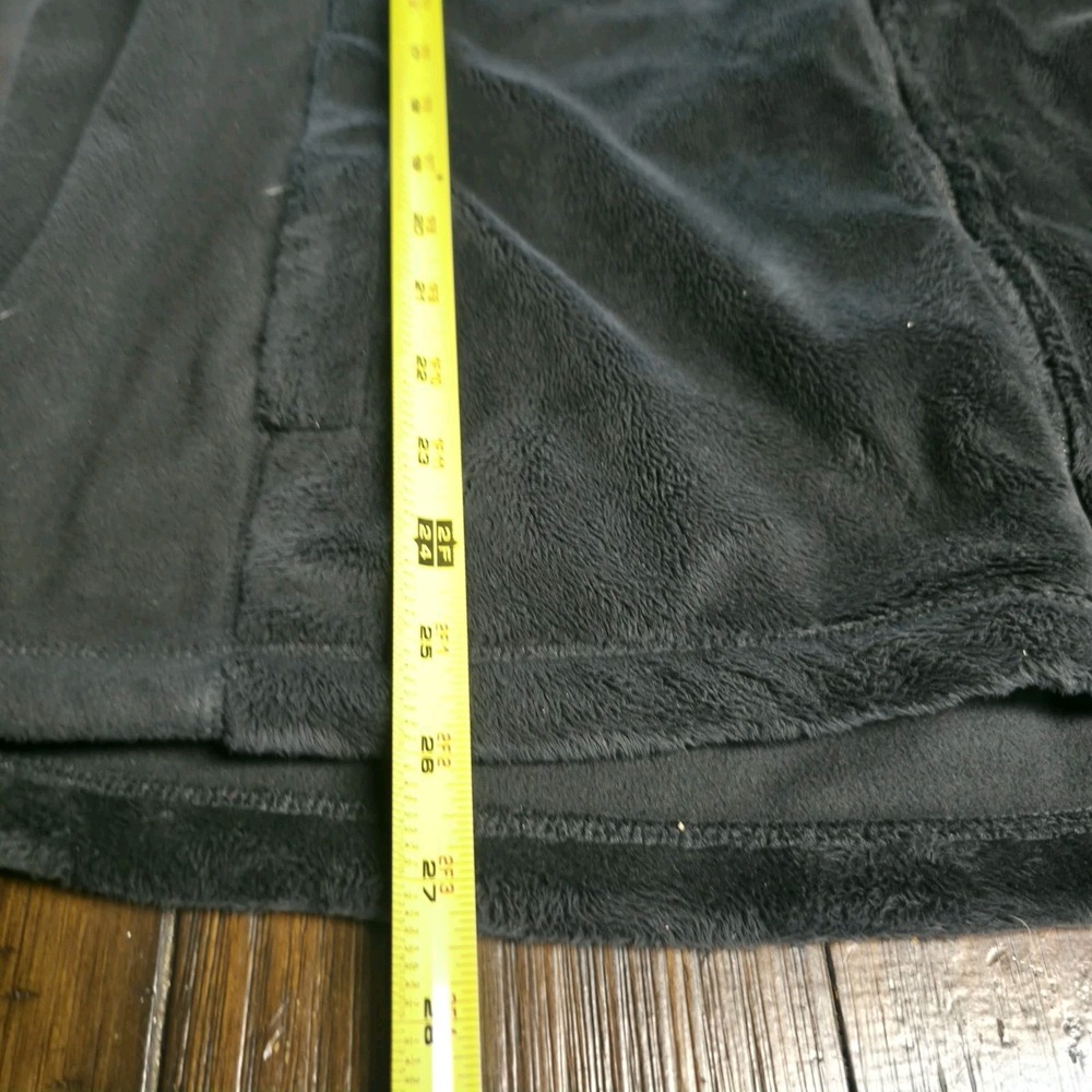 L.L. Bean Fleece Jacket Women 1X Black Full Zip Soft Plush Mock Neck Comfort - Picture 9 of 12